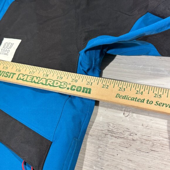 NWT Topo Designs Mountain Parka Men's Sz Medium Blue/Black‎ MSRP $229 Snowboard - Picture 5 of 8